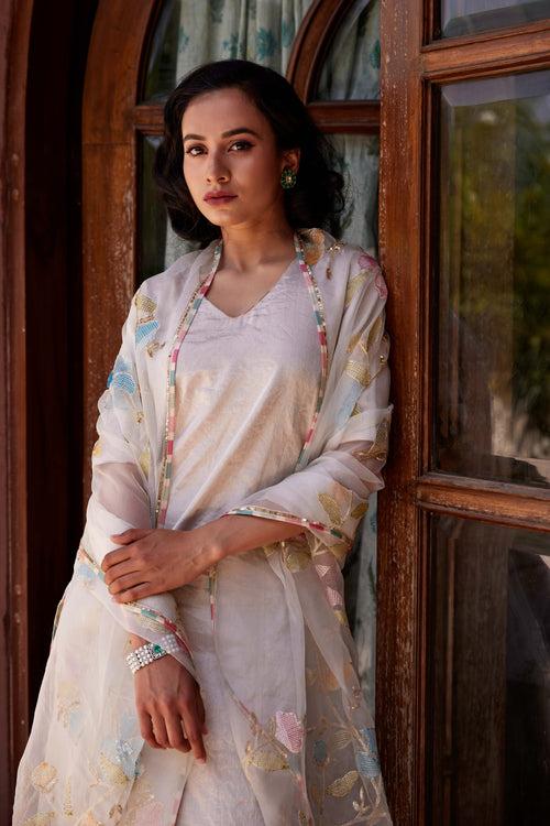 Silver Charulata Kurta Set