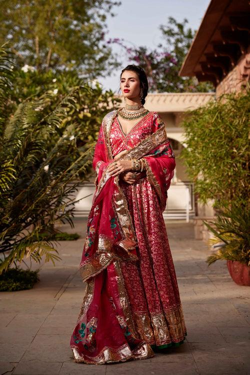 Amaranth Red Harshini Lehenga