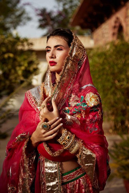 Amaranth Red Harshini Lehenga