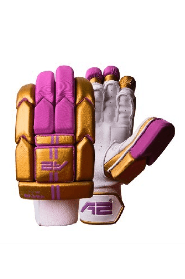 Cricket Batting Gloves - SplitX - Gold & Purple