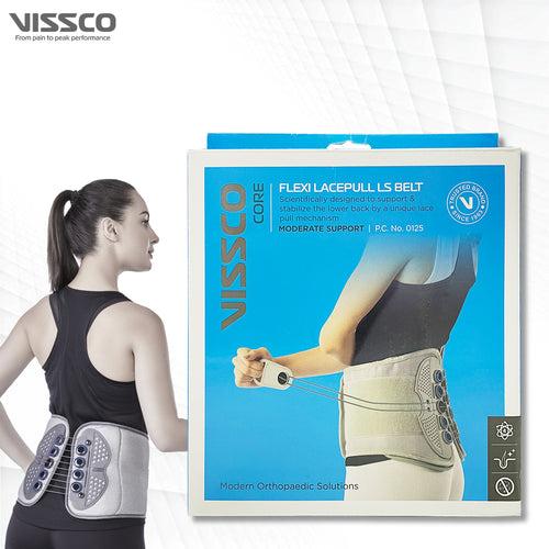 Flexi Lacepull LS Belt (Moderate Support)|Provides Support to the Lower Back |  With Lace Pull Mechanism (Grey)