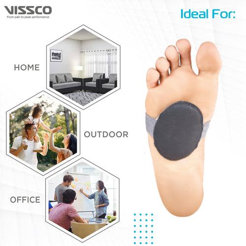 Metatarsal Support | Absorbs Pressure on the Metatarsal Area of the Foot to relive Pain (Grey)