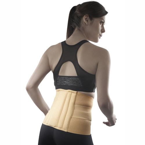 Sacro Lumbar Belt 10" Back Double Strap | Supports the Lower back | Corrects Posture & Relieves Back Pain (Beige)