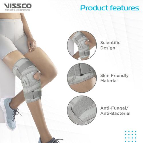 OA Knee Brace - Open Type (Left/Right) | Offloads the Pressure on the Knee (Grey)