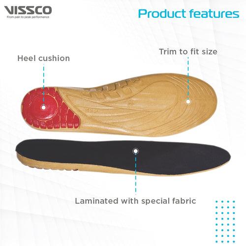 Orthopaedic Cushioned Insole | Foot Support for Shock Absorption | Reduces Pressure on the Heel & Relieves Pain (Multicolor)