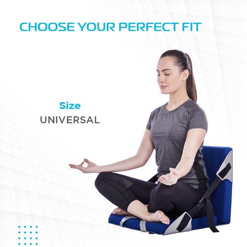 Orthopaedic Back Rest for Yoga| Helps to Correct Posture of the Low Back during Yoga (Blue)