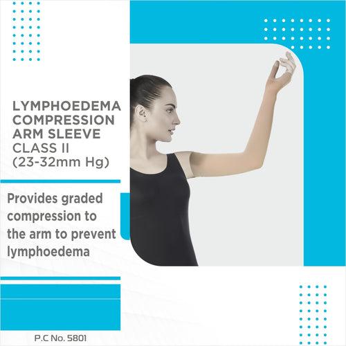 Lymphoedema Arm Sleeve | Provides Gradient Compression to Reduce Oedema in the Arm (Beige)