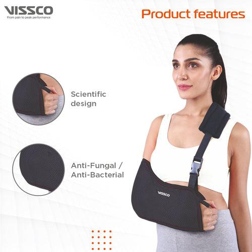 Arm Sling | Support Arm/Elbow Fracture | Prevents Shoulder Dislocation (Black)