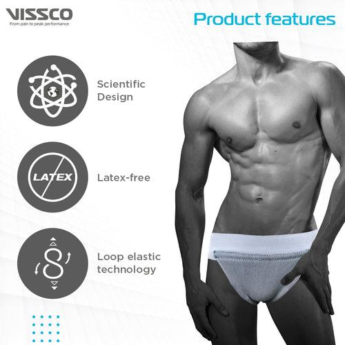 Scrotal Support | Helps to Relieve Pain, Discomfort, Strain of Inflamed or Sagging Testicles (Grey)