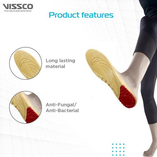 Orthopaedic Cushioned Insole | Foot Support for Shock Absorption | Reduces Pressure on the Heel & Relieves Pain (Multicolor)