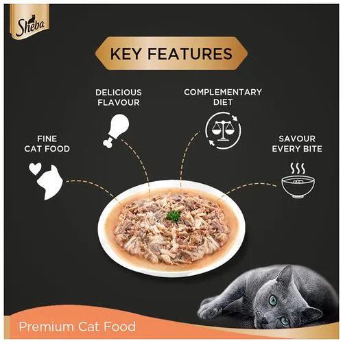 Sheba Fine Food Chicken with Tuna (70g X 12) Pack Pack of 12