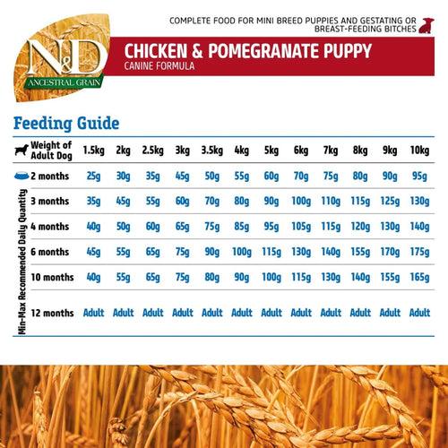 N&D Ancestral Grain Chicken Pomegranate Puppy Mini