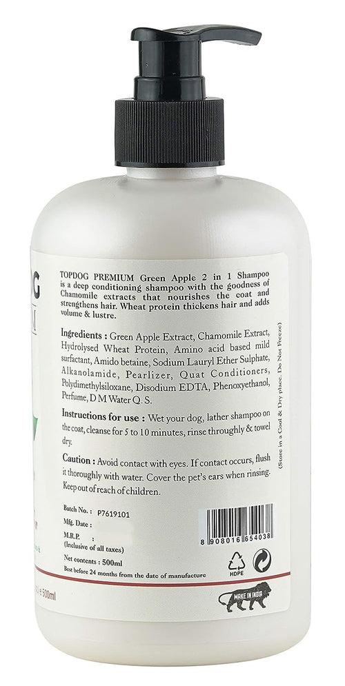 TopDog Green Apple 2 in 1 Shampoo & Conditioner