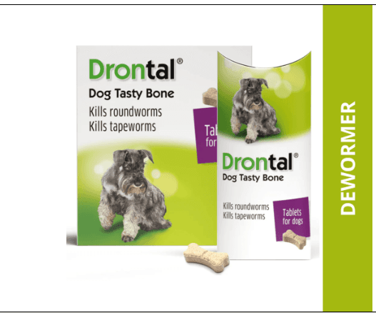 Drontal Plus Tasty Dog Deworming Tablet (pack of 6 tablets)