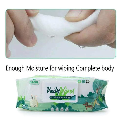 Basil All Purpose Wet Wipes - 18x20 cm