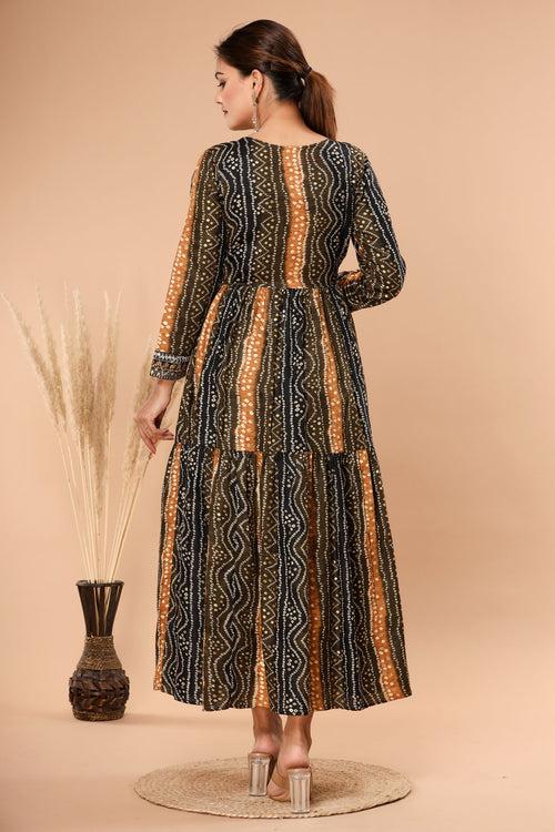 WOMEN'S BLACK SPECIAL LONG GOWN