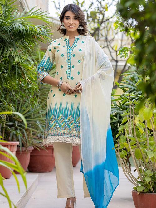 Twilight Whispers: Cotton Kurta Set