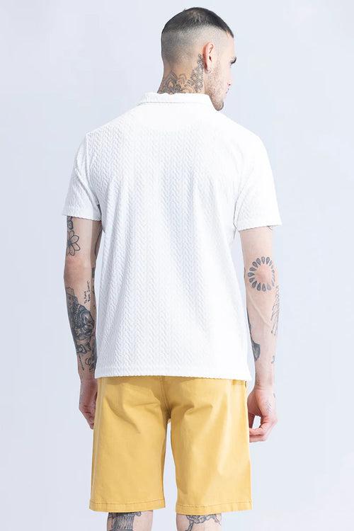 Verti-Zip White T-shirt