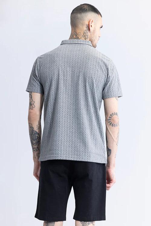Verti-Zip Grey T- Shirt