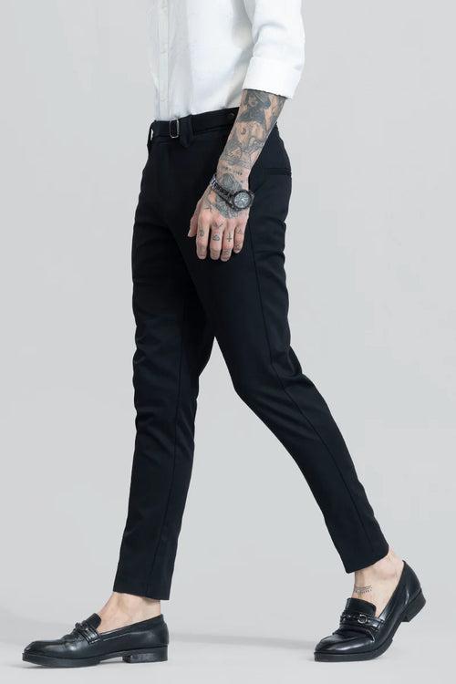 Flex Fit Black Formal Trouser