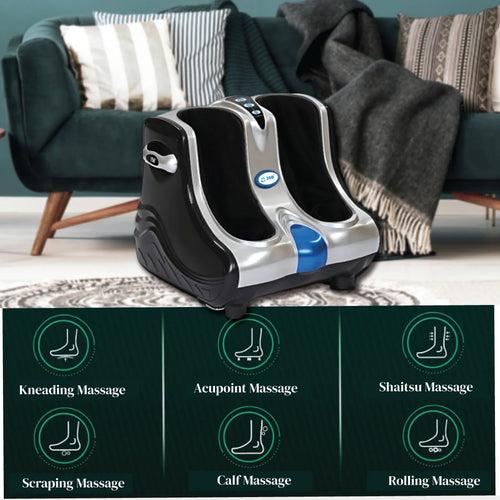 Leg Calf & Foot Massager for Pain Relief Improving Blood Circulation, with Human Hands Like Pressing & Vibration Reflexology JSB HF05