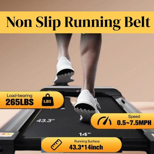 Electric Treadmill with Manual Inclination Motorized Fitness Treadmill for Weight Loss | Max User Weight 110 KG | 1.5HP (3HP Peak) Foldable Space Saving JSB HF38