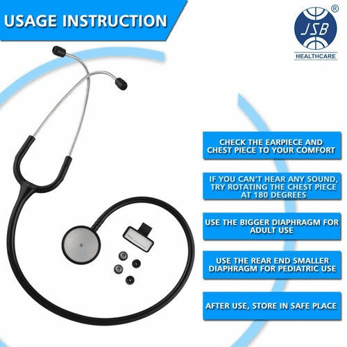 Professional Stainless Steel Stethoscope for Doctors JSB S03