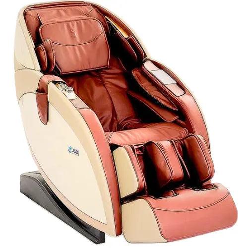 Massage Chair Machine for Home Full Body - 3D Zero Gravity Recliner - Intelligent 3D Calf Feature - Kneading & Tapping Back Roller - Air Bag Massage JSB MZ08 (Brown-Beige)