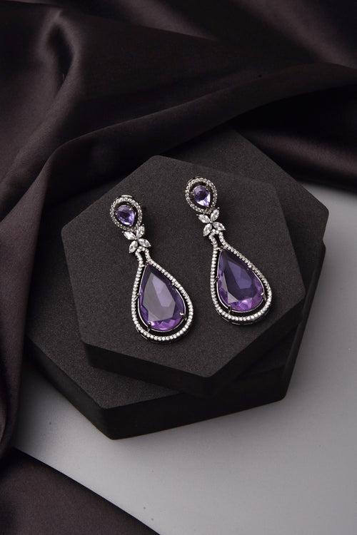 Taylor Purple Doublet Earrings