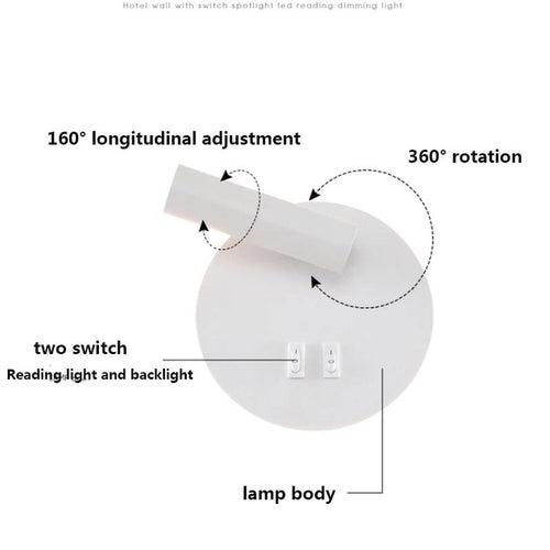 Round Rotatable wall lamp