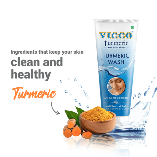 Vicco Turmeric Face Wash 70g (Pack of 3) SP