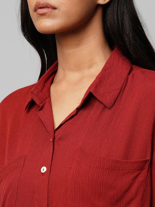 Crinkle Rayon Shirt