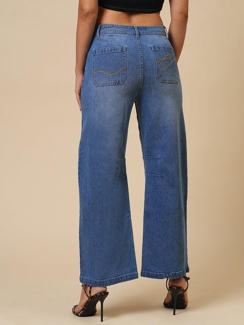 Barrel Shaped Boyfriend Jeans