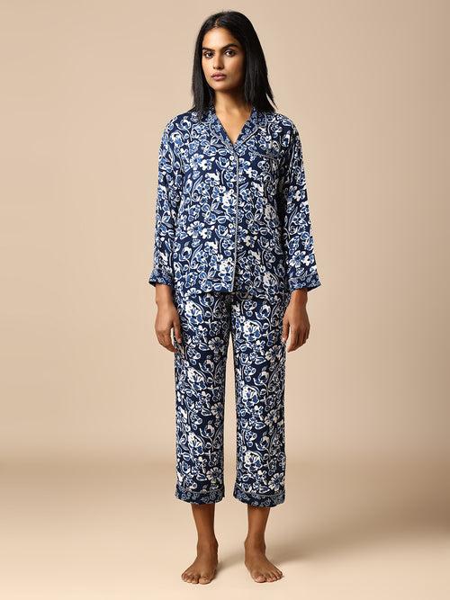 FLORAL PRINTED MODAL NIGHTSUIT