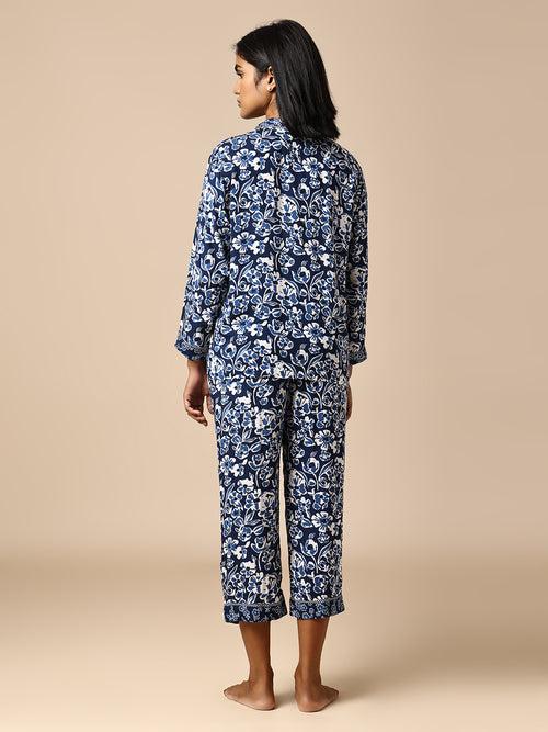 FLORAL PRINTED MODAL NIGHTSUIT