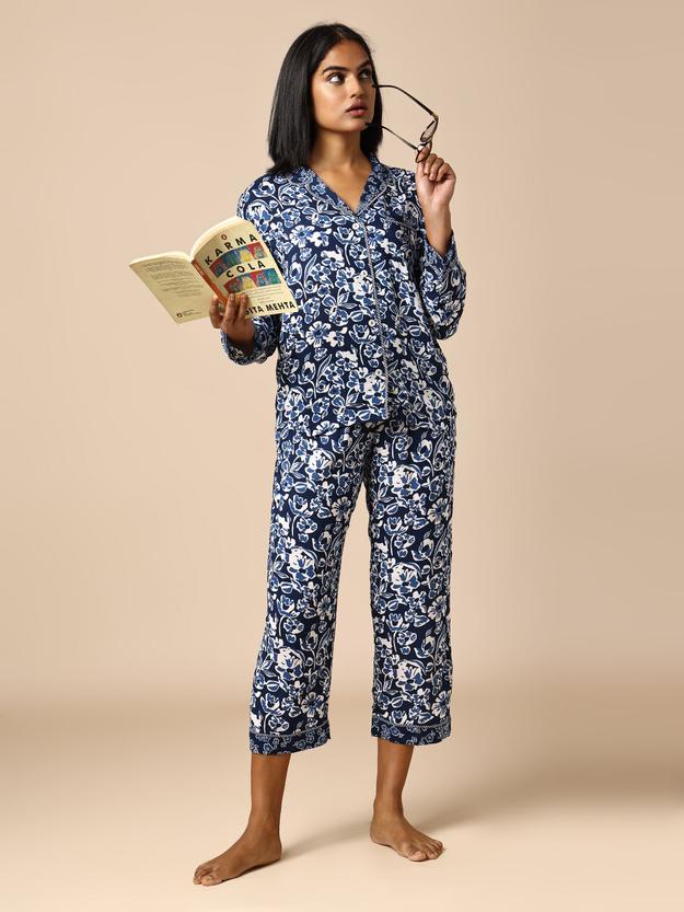 FLORAL PRINTED MODAL NIGHTSUIT