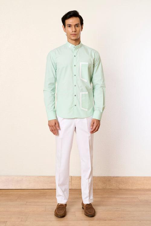 Mint Dual Pocket Shirt