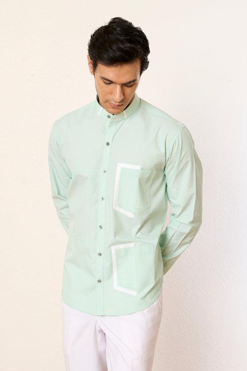 Mint Dual Pocket Shirt