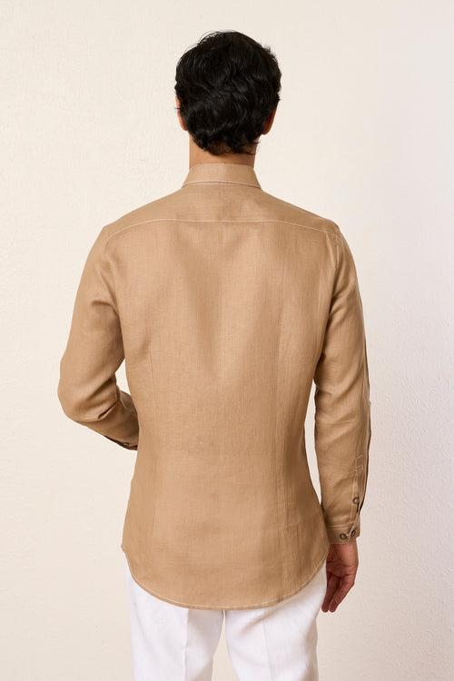 Beige Quirky Contemporary Shirt