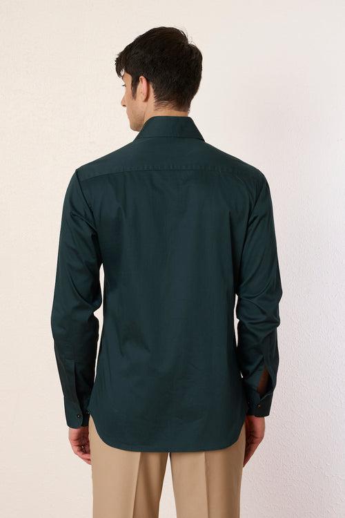 Emerald Cross Patch Shirt