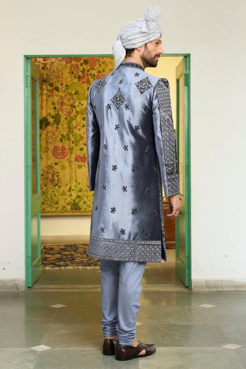 Neeli Booti Sherwani Set