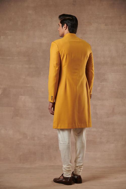 CLASSIC MUSTARD SHERWANI SET