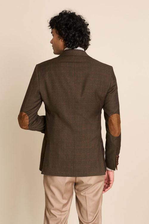 BROWN CHECK VINTAGE BLAZER