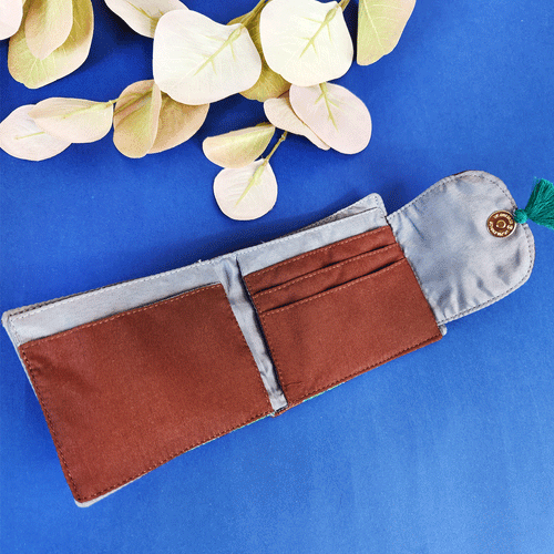 Mini Flap Wallet Combo- Mustard-Green