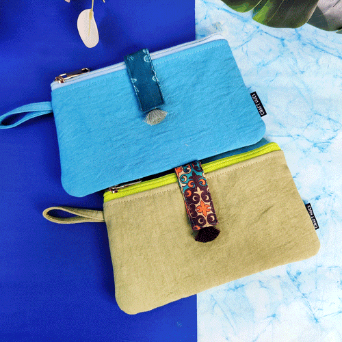 Long Plain Wallet Combo - Blue-Green