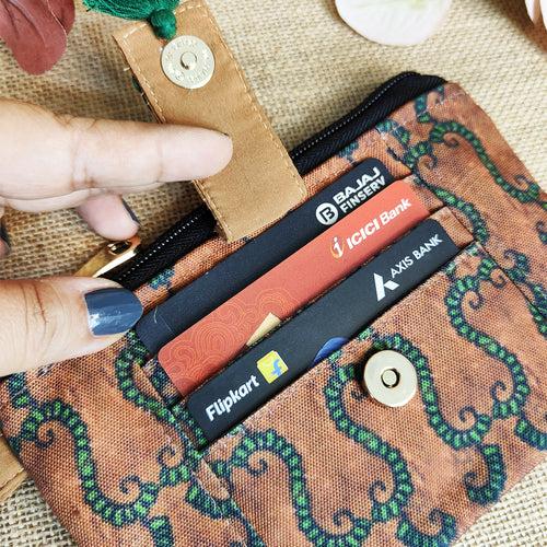Front Card Wallet Combo-Yellow-brown