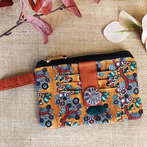 Front Card Wallet- Kalamkari Tree