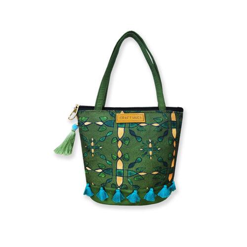 Green Chakra Bucket Bag