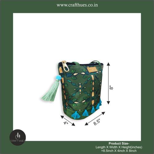 Green Chakra Bucket Bag