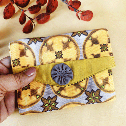 3-Fold Wallet- Mustard Chakra